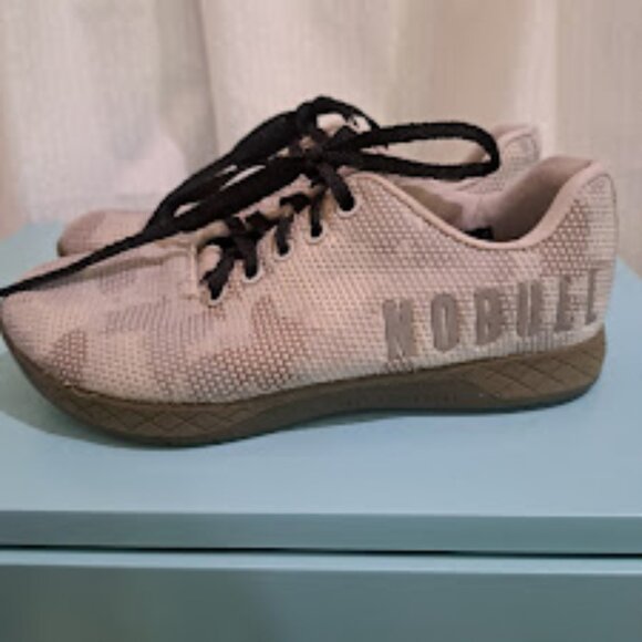 NO BULL TRAINING SHOES BROWN CAMO PATTERN WOMEN'S 6.5/MENS 5 FAIR CONDITION - Picture 1 of 10